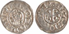 Carolingian coins Lothaire de France, denier au buste du Roi, s.d. (avant 967) Troyes ? Lothaire de France, denier au buste du Roi, s.d. (avant 967) Troyes ? A/+ LOHARII REX Buste à gauche de Lothaire