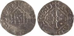 Feudal coins Soissons (évêques de), denier, s.d. (X-XIe s.) Soissons Soissons (évêques de), denier, s.d. (X-XIe s.) Soissons A/+ OE O OE EO N/////, lecture rétrograde Temple à quatre colonnes R/+ OE B