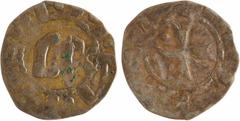 Feudal coins Verdun (évêché de), Henri l'Oiseleur, denier, s.d. (918-947) A/[+ HENRICVS] Au centre : RIX rétrograde R/[+ VIRDVNI] Croix cantonnée d'un besant au 1 TB Argent 19,3 mm 1,10 g 7 h D.1134 (