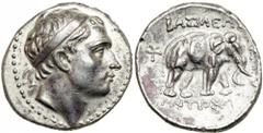 Syria (Seleucid Kingdom). Antiochos III, the Great, 223-187 BC. AR Tetradrachm (16.57g). Uncertain mint 56, in western Asia Minor, perhaps Sardes, ca. 197-192/0 BC. Diademed head of Antiochus III righ