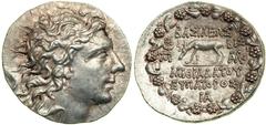 Pontic Kingdom. Mithradates VI, Eupator, the Great, 120-63 BC. AR Tetradrachm (16.7g). Minted at Pergamon, dated Bithyno-Pontic Year 212 (85/84 BC), month 11 (August) . Diademed head of Mithradates VI