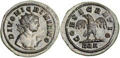 Nigrinian, son of Carinus (died AD 284). Billon Aurelianianus (Antoninianus) (3.40 gm). Minted at Rome, AD 284-285. DIVO NIGRINIANO. Radiate, nude half-length bust of Nigrinian shown from front, head 