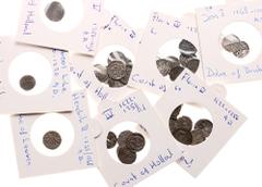 Netherlands. Medieval Dutch Hoard. The lot contains the following: Denier Floris IV (Duke of Holland), 1222-1256 (25 pieces); Denier of Floris V (Duke of Holland), 1256-1296; Obool Lille, 1180-1220, M