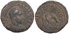 Ancient Coins Gallienus. Æ 28 (15.24 g), AD 253-268. Tyre in Phoenicia. IMP C [P LIC] GALLIENVS AVG, laureate and cuirassed bust of Gallienus right. Reverse: COL TV-RO MET, eagle standing left, head r