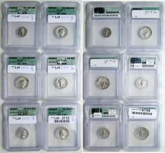 Roman Empire. Lot of Six Middle Empire AR Denarii & Antoniniani, Rome mint, c. 140-249 AD. All in ICG holders, with normal bust types. Included are Antoninus Pius; Pax standing left (Sear II 4096). Ju