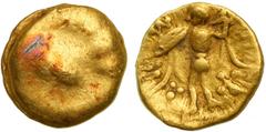 Celtic Europe. Boii. Gold 1/24th Stater (0.34g), c. 1st Century BC. Raised pellet. Reverse Athena Alkidemos standing left. Forrer plate XXV, 363. Very Rare. Very Fine to Extremely Fine. Estimated Valu