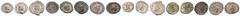 Ancient Coins 8-piece collection of Roman - Imperial Crisis and Recovery, ca, AD 209-270. Consists of the following coins: Geta, AR denarius; Maximinus I, AR denarius; Trebonianus Gallus, AR antoninia
