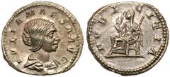 Ancient Coins A Trio of Julia's of the Severans. Consists of the following Silver Denarii: Julia Soaemias, mother of Elagabalus, Sear 7720, RIC 243; Julia Maesa, mother of Julia Soaemias, Sear 7756, R