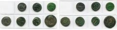 Monnaies provinciales romaines - Roman Provincial coins lot de 7 bronzes: Mésie, Marcianopolis, Septime Sévère, R/ Homonoia, Cybèle; Nicopolis, Septime Sévère, R/ Niké; Thrace, Pautalia, Septime Sévèr
