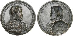 Médailles - Medals PAYS-BAS MERIDIONAUX, AE médaille, s.d. (1567), Jonghelinck. Marguerite d'Autriche, duchesse de Parme, gouvernante des Pays-Bas. D/ B. voilé à d., vêtu d'une robe à manches bouffant
