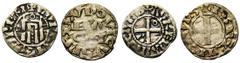 FRANCE, Royaume, lot de 9 p.: Louis VI (1108-1137), denier, Orléans; Louis VII (1137-1180), denier, Paris (3e type); Philippe II Auguste (1180-1223), denier, Montreuil-sur-Mer; Louis VIII (1223-1226) 