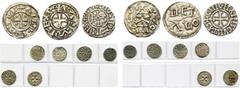 FRANCE, lot de 6 p., types du trésor de Fécamp: Normandie, Richard Ier (943-996), denier au temple, Rouen; Melle, denier au type immobilisé de Charles le Simple, fin du 10e s.; Le Mans, denier au type