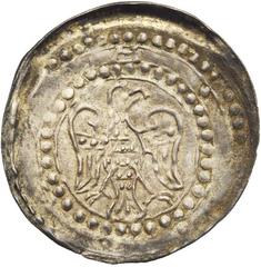 MEDIEVAL TIMES : Allemagne- France ALLEMAGNE, PALATINAT, Heinrich der Ältere (1195-1210), AR Pfennig uniface, Heidelberg. D/ Aigle éployée dans un double grènetis, t. à d. Slg. Bonhoff 1725; Slg. H. 1