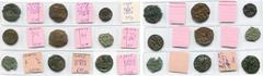 BYZANTIUM (part II) lot de 9 bronzes: Léon IV, follis, Constantinople (2); Constantin VI et Irène, follis, Constantinople; Nicéphore Ier, follis, Constantinople (2) et Syracuse (2); Michel Ier, follis
