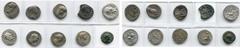 ROMAN EMPIRE lot de 9 deniers et un quadrans, dont: Auguste (2), Emerita, R/ Vue de la ville; Gaule, R/ Taureau; Tibère, R/ Livie; Galba, R/ Inscription dans une couronne; Vespasien, R/ Empereur assis