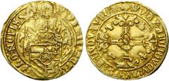 Charles V : old find of gold coins BRABANT, Duché, Charles Quint (1506-1555), AV florin d''or au saint Philippe, s.d. (1507-1520), Anvers. E latins. D/ Saint Philippe deb. de f., ten. devant lui l''éc