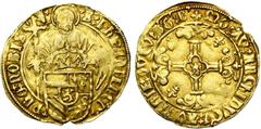 Charles V : old find of gold coins BRABANT, Duché, Charles Quint (1506-1555), AV florin d''or au saint Philippe, s.d. (1507-1520), Anvers. E latins. D/ Saint Philippe deb. de f., ten. devant lui l''éc