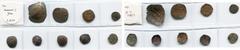 BYZANTIUM Empire de Trébizonde lot de 9 p.: trachy, Andronic Ier Gidon (1222-1235), trachy; bronzes, Jean II, Basile (2), Alexis III (4); Jean IV (1446-1458), asper (AR). Sear 2598, 2612, 2623, 2631, 