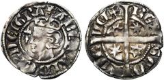 MIDDLE AGES : ALLEMAGNE - FRANCE ECOSSE, Alexandre III (1249-1286), AR esterlin, vers 1280, Perth. 2e émission. Classe E. D/ + ALEXANDER DEI GRA T. cour. à g. R/ REX- SCO-TOR-VM + Croix pattée cantonn