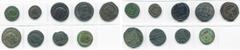ROMAN LOTS lot de 9 p.: Dioclétien, Héraclée, R/ L''empereur recevant un gl. nicéphore de Jupiter (2, antoninien et fraction radiée); Maximien Hercule Auguste, follis, Héraclée, R/ Genius; Senior Augu