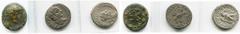 ROMAN PROVINCIAL COINS SYRIE, ANTIOCHE, lot de 3 p.: Auguste, bronze, R/ S·C dans une couronne de laurier; Caracalla, tétradrachme, R/ Aigle de f., t. à g., une couronne dans le bec et une étoile entr