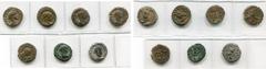 ROMAN PROVINCIAL COINS EGYPTE, ALEXANDRIE, lot de 7 tétradrachmes: Claude II, an 2, R/ Aigle à g.; Aurélien, an 5, R/ Aigle à g., t. à d.; Probus, an 2, R/ Elpis; an 4, R/ Aigle à d.; Carinus, an 1, R