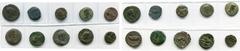 ROMAN PROVINCIAL COINS lot de 10 bronzes: royaume de Thrace, Rhoemetalces Ier, unité, T. du roi et de la reine Pythodoris/T. d''Auguste; demi-unité (2), T. à d./T. d''Auguste; Egypte, Alexandrie, Tibè
