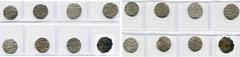 MIDDLE AGES ITALIE, lot de 8 p.; Ancône, République, denier, 13e s. (2); Gênes, République (1139-1339), denier au nom de Conrad (5); Royaume de Jérusalem, Amaury (1163-1174), denier à l''église de la 
