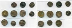 ROMAN EMPIRE lot de 10 p. de bronze: Nerva, as, 97, R/ Libertas; Trajan, dupondius, 99-100, R/ Abundantia; as, 103-111, R/ Roma; sesterce, 112-114, R/ Felicitas; Hadrien, sesterce (4), 119-138, R/ Vir