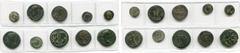 ROMAN PROVINCIAL COINS AE lot de 10 bronzes: Ionie, Smyrne, 96-193, Hercule Hoplophylax/Massue et modius d''où sort un serpent; Carie, Aphrodisias (2), 161-169, T. du Sénat (contremarque: b. radié)/Ap
