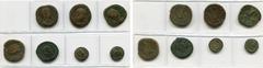 ROMAN EMPIRE lot de 7 bronzes: Julia Mamaea, sesterce, Rome, R/ Felicitas; Maximin Ier, sesterce, Rome, R/ Providentia; Philippe Ier, sesterce, Rome, R/ Salus; Otacilia Severa, sesterce, Rome, R/ Conc