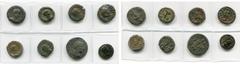 ROMAN PROVINCIAL COINS EGYPTE, ALEXANDRIE, lot de 6 tétradrachmes: Valérien Ier, an 3, R/ Elpis; Claude II, an 3, R/ Niké à d.; Aurélien, an 6, R/ Aigle t. à d., ten. une couronne; Severina, an 6, R/ 