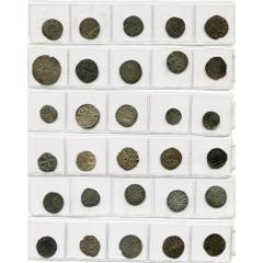 Moyen Age - Middle Ages FRANCE, lot de 30 p. royales et féodales, dont: Normandie, Richard Ier (943-996), denier, Rouen; Nevers, Robert de Béthune, denier, à partir de 1280; Poitou, Richard Coeur-de-L