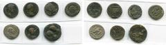 Monnaies provinciales romaines - Roman Provincial coins lot de 7 p.: Mysie, Pergame, Auguste, bronze, R/ AVGVSTVS dans une couronne; Cappadoce, Césarée, Gordien III, bronze, R/ Le mont Argée; Syrie, A