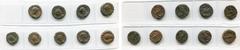 Monnaies provinciales romaines - Roman Provincial coins EGYPTE, ALEXANDRIE, lot de 9 tétradrachmes: Claude II le Gothique, an 3, R/ Aigle; Severina, an 6, R/ Aigle; Tacite, an 1, R/ Aigle; Probus, an 