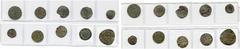 Moyen Age - Middle Ages FRANCE, lot de 10 p.: Poitou, denier, Melle, au type immobilisé de Charles le Simple; Bordeaux, Guillaume IX/X, denier; Aquitaine, Richard Coeur-de-Lion, denier (2) et obole; E
