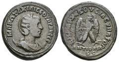 IMPERIO ROMANO IMPERIO ROMANO. OTACILIA SEVERA (bajo Filipo I). Tetradracma. Antioquía (247). A/ Busto diademado y drapeado sobre creciente a der. R/ Águila con corona en el pico a der.; M debajo ANTI
