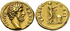 COLLECTION OF IMPERIAL AUREI COLLECTION OF IMPERIAL AUREI. L. AELIUS. Aureus. Rome (137). Head right; L AELIVS CAESAR. Rev. Pietas with an incense box making an offering on altar before her, right; TR