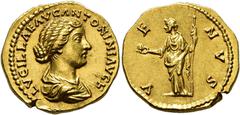 COLLECTION OF IMPERIAL AUREI COLLECTION OF IMPERIAL AUREI. LUCILLA. Aureus. Rome (164-180). Draped bust right; LVCILLAE AVG ANTONINI AVG F. Rev. Venus with apple and sceptre left; VENVS. AU 7.31 g. 19