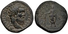 PERTINAX. Sestercio. Roma (193). A/ Cabeza laureada a der.; IMP. CAES. P. HELV. PERTINAX AVG. R/ Pertinax a izq. sacrificando con pátera ante altar: VOT. DECEN.(TR. P. COS. I)I., S.C. RIC-24. CH-58. P