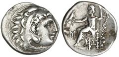 MACEDONIA. Alejandro III. Abydus. Dracma (310-301 a.C.). AR 4,1g. PRC-1528. MBC-.