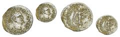 GALBA. Quinario. Tarraco. A/ Busto laureado de Galba a dcha. Ly.: SER GALBA IMP CAESAR AVG PMTP. R/ Victoria a dcha. sobre globo. Ly.: VICTORIA GALBAE AVG. SII-317. 1,83 g. ESCASA. MBC+