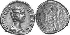 THE ROMAN EMPIRE Didia Clara, Daughter of Didius Julianus Estimate: CHF 950.00 Denarius (Silver, 2.27g 12), 28 March-early June 193. DIDIA CLARA AVG Draped bust of Didia Clara to right. Rev.HILAR TEMP