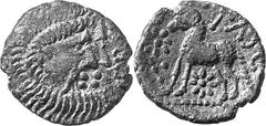 The Celtic Coinage of Britain The Catuvellauni – South-Central England, North of the Thames Estimate: CHF 800.00 -. Unit (Bronze, 2.00 g 5), Verulamium, c. 20 BC-AD 10. VERL Two bearded jugate heads r
