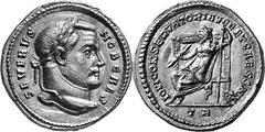 ROMAN GOLD COINS FROM THE COLLECTION OF A PERFECTIONIST Severus II Caesar, 1 May 305-25 July 306 Estimate: CHF 24'000.00 Aureus (Gold, 5.42 g 12), Trier, May 305-July 306. Obverse: SEVERVS NOB CAES La