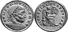 ROMAN GOLD COINS FROM THE COLLECTION OF A PERFECTIONIST Constantine I, ‘the Great’, 307-337 Estimate: CHF 6'500.00 1 ½ Scrupulum or 9 Siliquae (Gold, 1.67 g 7), Sirmium, 320 Obverse: CONSTANTINVS AVG 
