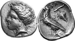 THE COINAGE OF OLYMPIA Hera mint silver fractions c.350s - c. 324 Estimate: CHF 750.00 Hemidrachm (Silver, 2.88 g 1), c. 330s, signed by D…. Head of Olympia to left, from the same die as lots 195-196 