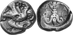 THE COINAGE OF OLYMPIA Multiple Lots of Coins from Olympia Estimate: CHF 3'500.00 Four attractive silver staters of the 5th and early 4th Centuries. 1, (11.94 g 1). Eagle flying left with snake (at le