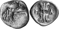 THE COINAGE OF OLYMPIA Multiple Lots of Coins from Olympia Estimate: CHF 750.00 Seven silver obols of the late 5th and 4th centuries. 1, (0.93 g 5). Eagle’s head right / Thunderbolt; 2, (0.78 g 2). He