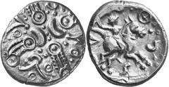 Celtic Coins Catuvellauni Estimate: CHF 1'400.00 The Catuvellauni – South-Central England, North of the Thames. Tasciovanos, late 1st century BC-early 1st century AD. Stater (Gold, 5.47 g), c. 20 BC-A